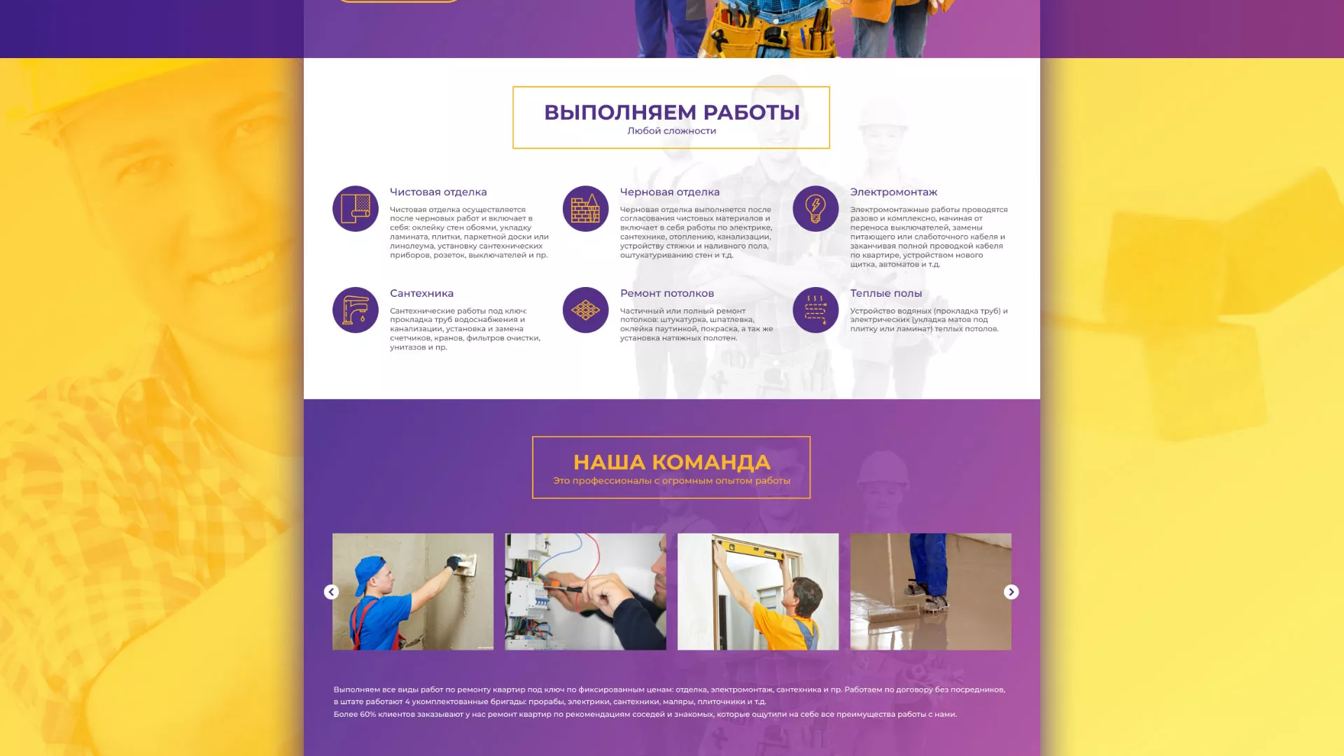 Разработка сайта строительной компании «Милана-Строй»