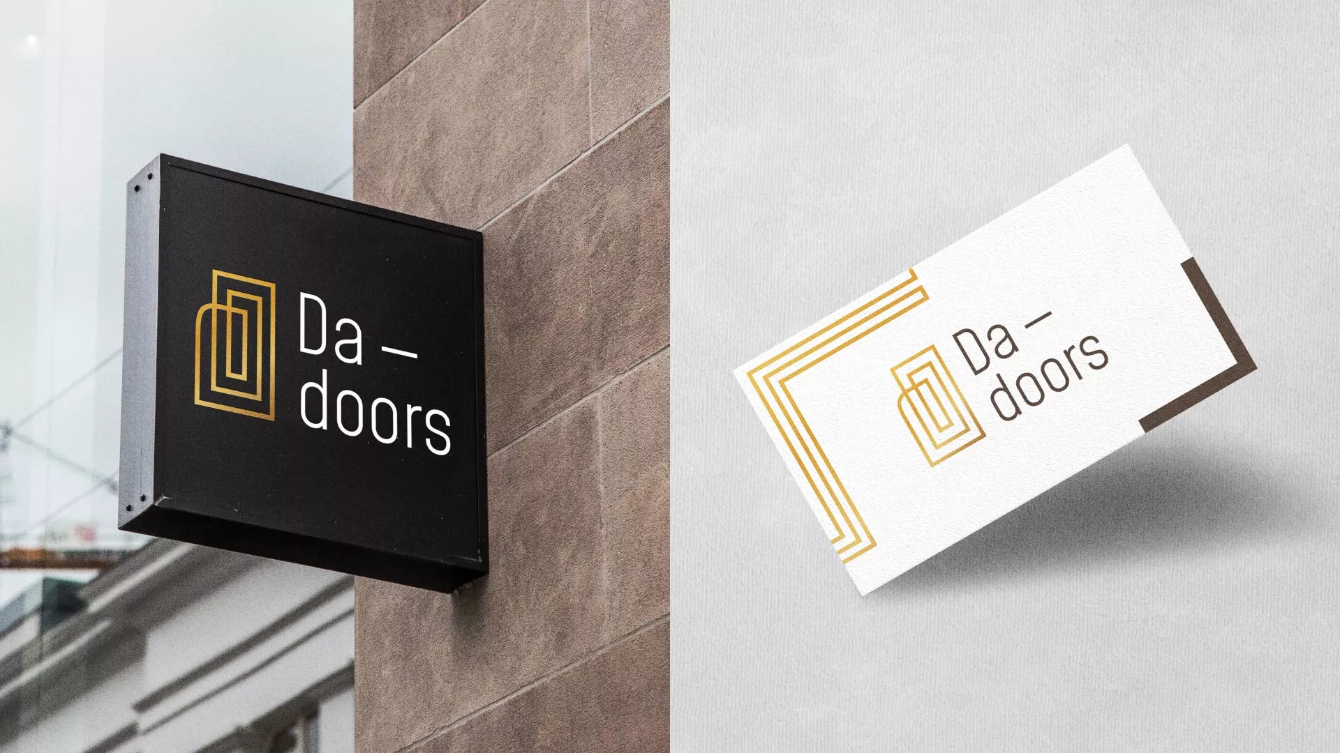 Разработка логотипа для компании «DA-DOORS»